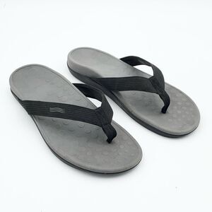 Vionic Tide Toe Post Sandals Black Men’s Orthotic Flip Flops